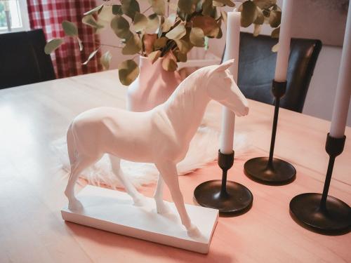 Esszimmer mit Blick auf die Reitanlage Esszimmer mit Blick auf die Reitanlage