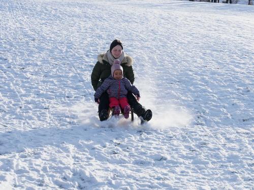 Rodelhang direkt am Haus