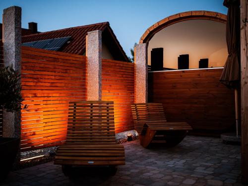 Panorama-Sauna von außen