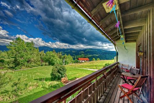 Blick vom Balkon