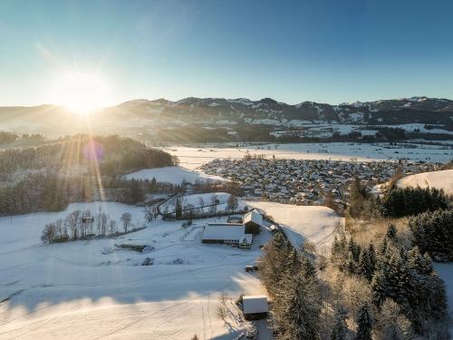 Sonnenuntergang im Winter