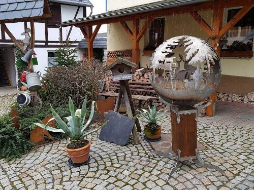 Innenhof auf dem Birkenhof Leitlitz im Vogtland
