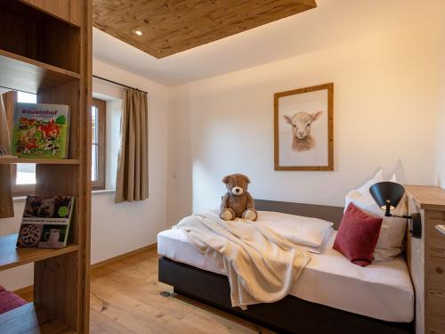 Einzelbett Kinderzimmer Ferienwohnung Bergblick