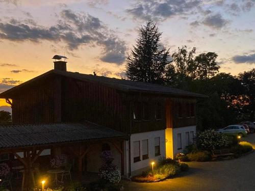 Pappelhof Abendstimmung