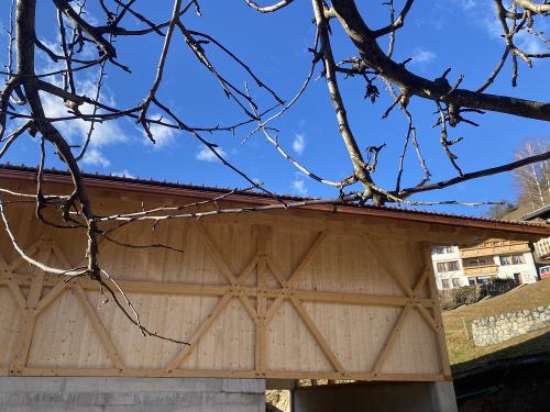 Unser Stall erstrahlt im neuen Holz