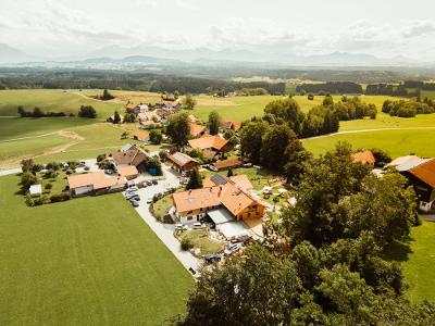 Mächlerhof Luftaufnahme Sommer