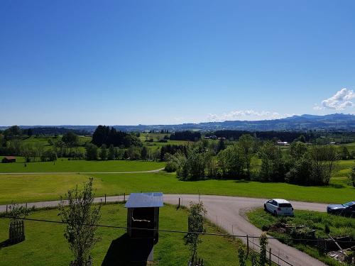 Unverbauter Panoramablick aus der Ferienwohnung