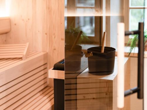 Badezimmer mit Sauna Liesl
