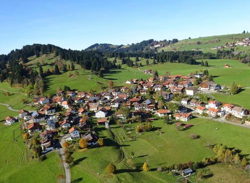 Luftaufnahme Faistenoy mit Ellegghöhe