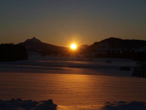Abendstimmung am Grüntensee mit Grünten