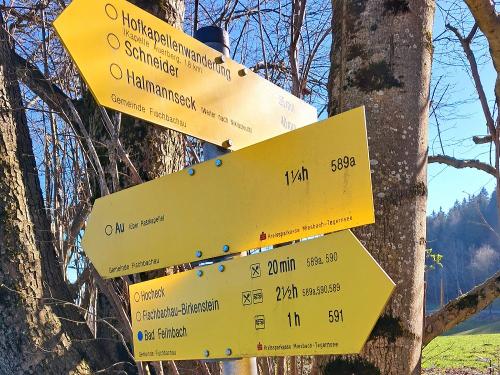 direkt vom Hof gibt es viele Wandermögliclhkeiten