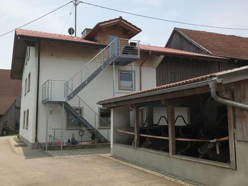 Außentreppe zur Ferienwohnung