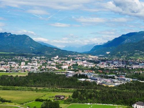 Aussicht vom Chaletdorf Frühling