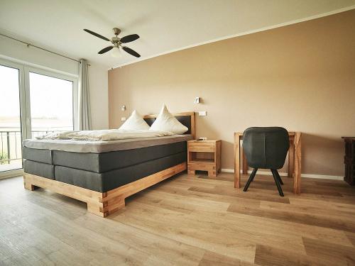Ferienwohnung - Schlafraum mit Doppelbett