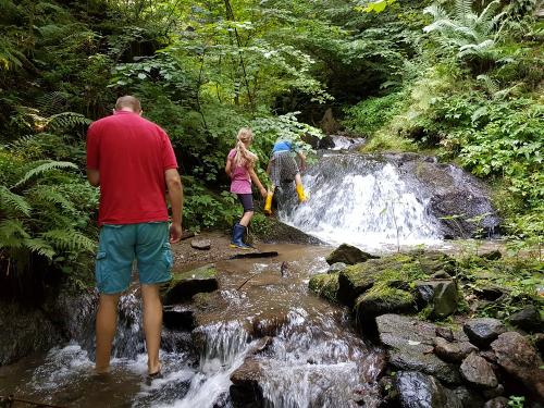 Spielen am Bach