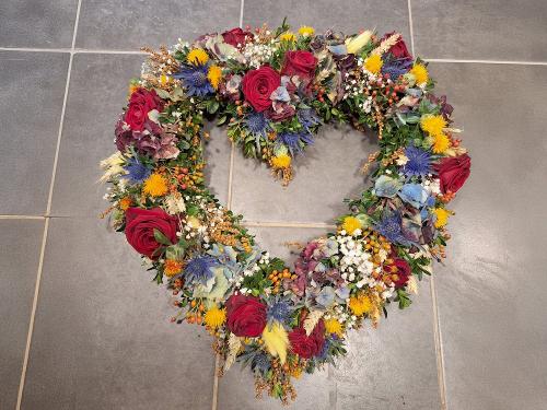 Blumen Herzgesteck