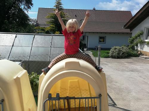 Der Hof ist ein Riesenspielplatz Der Hof ist ein Riesenspielplatz