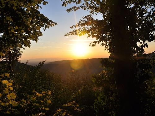 Sonnenuntergang auf dem Halterhof