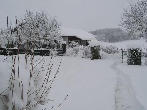 Ferienhaus im Winter