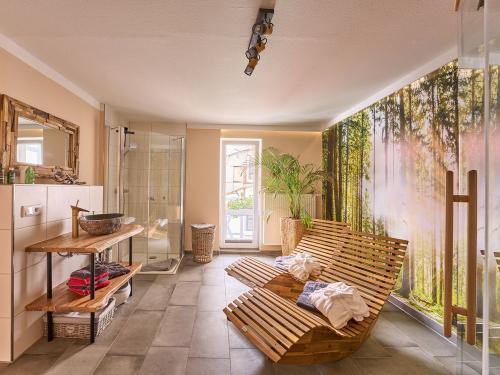 Fewo Auszeit  Sauna im Bad