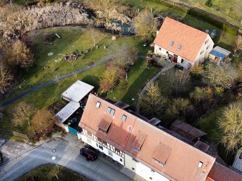 Blick aus der Vogelperspektive auf das Gut